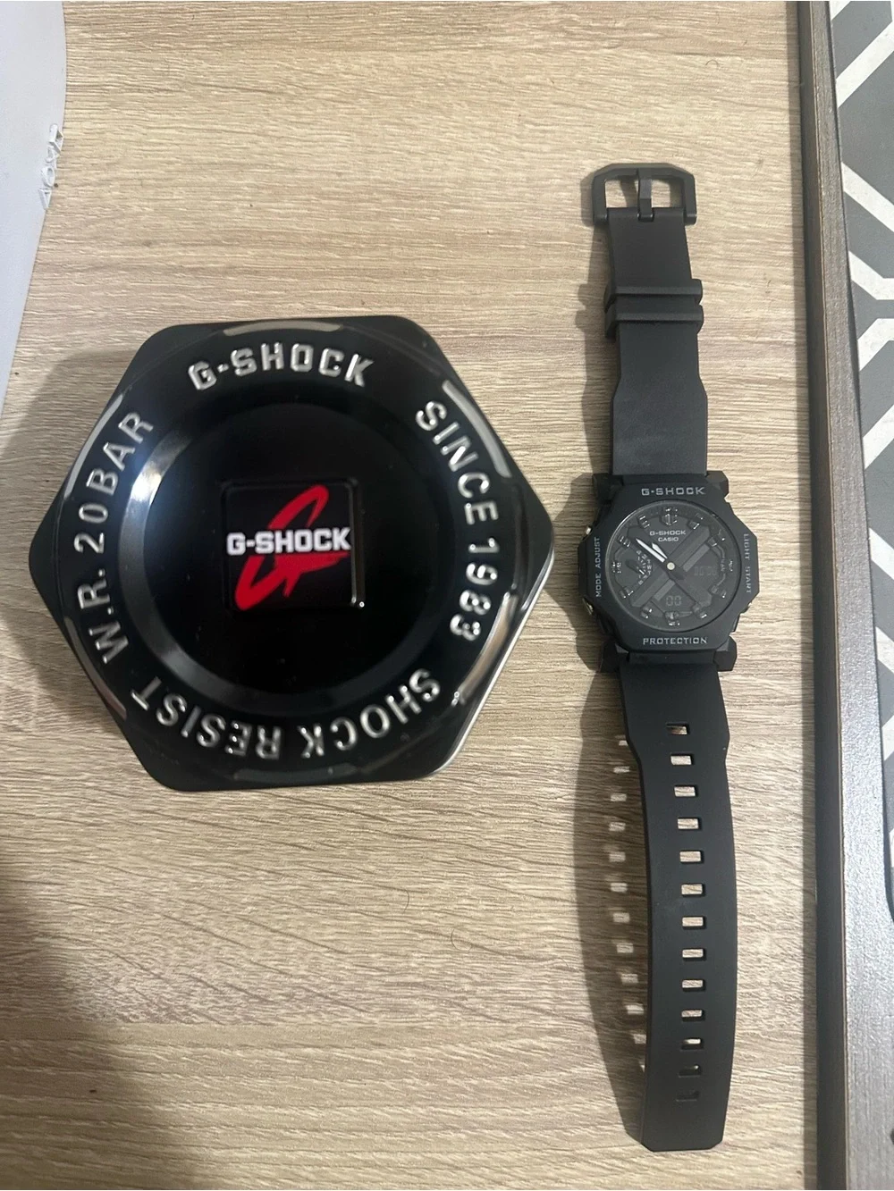 Casio G-Shock Black Watch with Red Accent